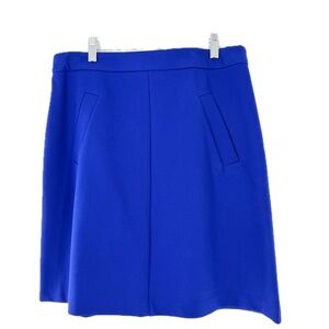 Mario Serrani Italy Thick Knit Mini Skirt, Vintage, Royal Blue, Size 10